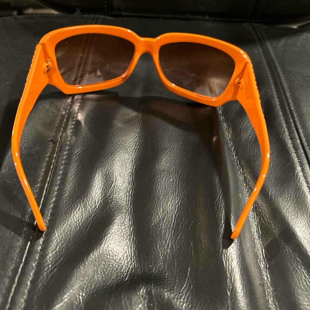 Orange Rectangular Sunglasses - image 8